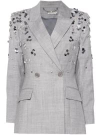 Simkhai Getty Pailettes Double Breasted Blazer at Farfetch