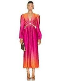 Simkhai Jaelyn Dress in Tangerine Ombre at FWRD