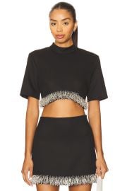 Simkhai Jalen Cropped Top In Black at Revolve