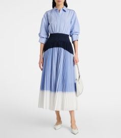 Simkhai Jenella striped cotton blend midi dress at Mytheresa