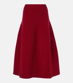Simkhai Jennifer ribbed knit midi skirt at Mytheresa