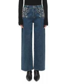 Simkhai Jude Embellished Mid Rise Jeans at Bloomingdales