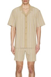 Simkhai Justin Yarn Dye Stripe Shirt at FWRD