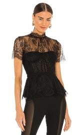 Simkhai Kehlani Lace Bustier Top In Black at Revolve