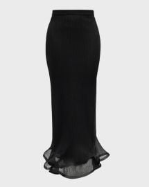 Simkhai Kelso Ruffled Plisse Maxi Skirt at Neiman Marcus
