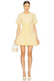 Simkhai Libbie Short Sleeve Mini Dress In Buttercream at Revolve