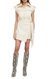 Simkhai Lourdes Faux Leather Utility Dress at Nordstrom