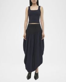 Simkhai Nala Drop Waist Combo Midi Skirt at Neiman Marcus