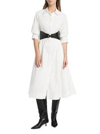Simkhai Olson Cotton Blend Midi Shirtdress at Saks Fifth Avenue