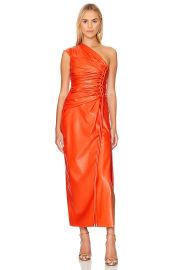 Simkhai Orson One Shoulder Gown In Flame at Revolve