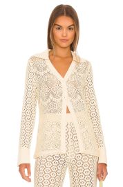 Simkhai Paxton Collared Top at Revolve