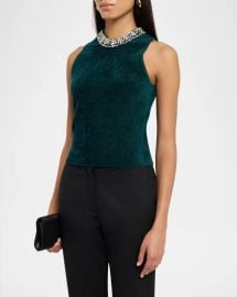 Simkhai Rema Crystal Embellished Top at Neiman Marcus