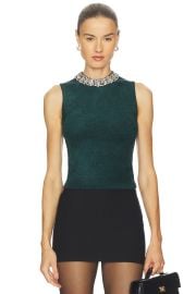 Simkhai Rema Halter Top In Emerald at Revolve
