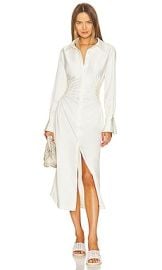 Simkhai Rhoda Shirt Dress In Natural at Revolve