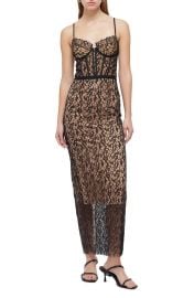 Simkhai Ruched Lace Bustier Cocktail Dress at Nordstrom