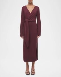 Simkhai Skyla Cashmere Blend Wrap Dress at Neiman Marcus