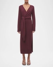 Simkhai Skyla Cashmere Blend Wrap Dress at Neiman Marcus