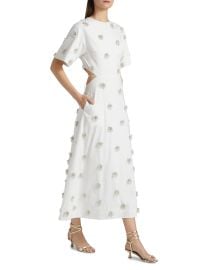 Simkhai Starla Beaded Cotton Cut Out Maxi Dress at Saks Fifth Avenue