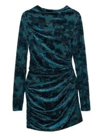 Simkhai Vallyn floral-pattern Textured Mini Dress Blue at Farfetch