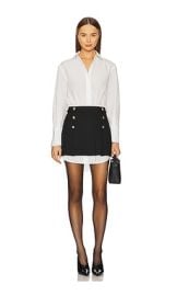 Simkhai Warren Shirt Combo Mini Dress In White Multi at Revolve