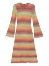 Simon Miller Axon Striped Midi Dress Orange at Farfetch