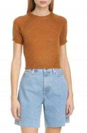 Simon Miller Flinder Short Sleeve Crop Sweater   Nordstrom at Nordstrom