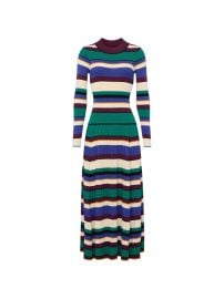 Simon Miller Sandrine Striped Knitted Maxi Dress Green at Farfetch