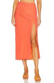 Simon Miller Swizzy Ruched Skirt at Revolve