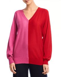 Simone Color-Block Cutout Sweater at Bloomingdales