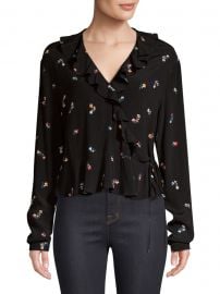 Simone Floral Wrap Blouse at Saks Off 5th