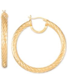 Simone I Smith Rope Hoop Earrings in 18k Yellow Gold Over Sterling Silver 45mm - Macyx27s at Macys