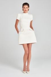 Simone Ivory Dress NADINE MERABI at Nadine Merabi