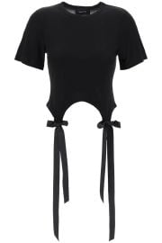 Simone Rocha Bow Tail Easy T shirt at Cettire