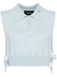 Simone Rocha Embellished knit polo bib at Farfetch