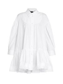 Simone Rocha Gathered Peplum Shirt  SaksFifthAvenue at Saks Fifth Avenue