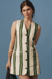 Simonmiller Carob Linen Mini Dress at Anthropologie