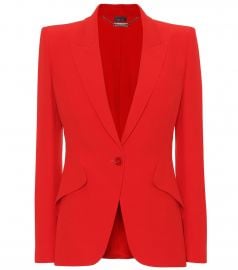 Single-Breasted Crepe Blazer by Alexander McQueen at Mytheresa