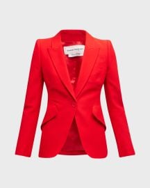 Single Breasted Crepe Blazer by Alexander McQueen at Neiman Marcus