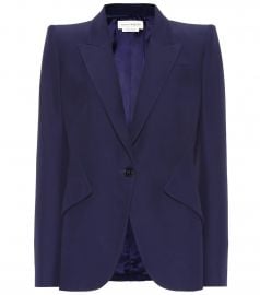 Single-Breasted Crpe Blazer Alexander McQueen - at Mytheresa