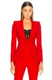 Single Button Blazer Alexander McQueen at Forward