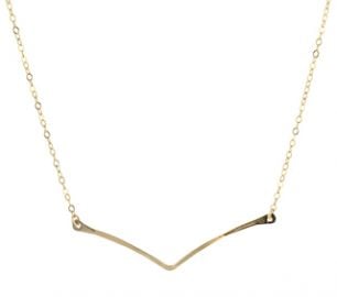 Single Chevron Necklace at Peggy Li