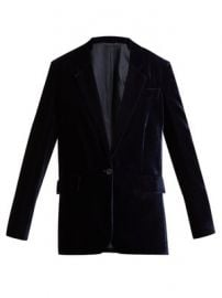 Single-breasted velvet blazer at Matches