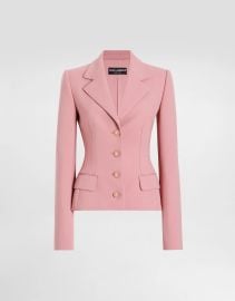 Single-breasted wool crepe Dolce jacket in Pink for Women DolceampGabbana US at Dolce & Gabbana