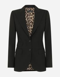 Single-breasted woolen Turlington blazer in Black for Women DolceampGabbana US at Dolce & Gabbana