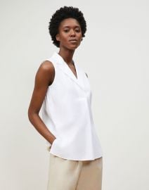 Siona Shirt In Italian Stretch Cotton  Lafayette 148 New York at Lafayette148