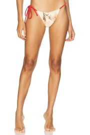 Sir Hana String Bikini Bottom In Gladioli Print at Revolve