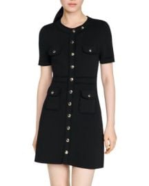 Sis Button Up Knit Short Dress at Bloomingdales