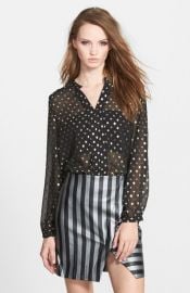 Sister Jane and39Novaand39 Gold Dot Blouse at Nordstrom