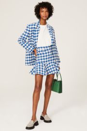 Sixtine Houndstooth Skirt by Sandro for 60 Rent the Runway at Rent the Runway