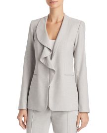 Siyah Ruffle-Collar Jacket at Bloomingdales